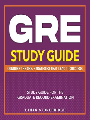 cover image of GRE Study Guide